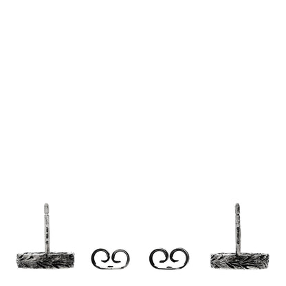Gucci Sterling Silver Textured Interlocking G Stud Earrings 3 of 5