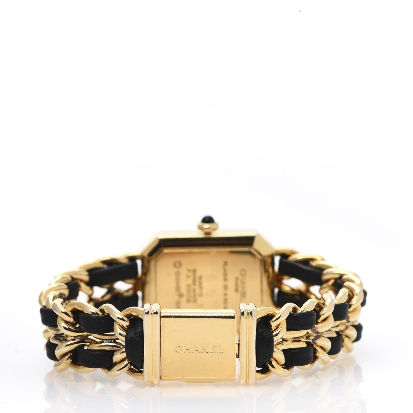 Stainless Steel Lambskin 20mm Chain Premiere Quartz Watch Gold M