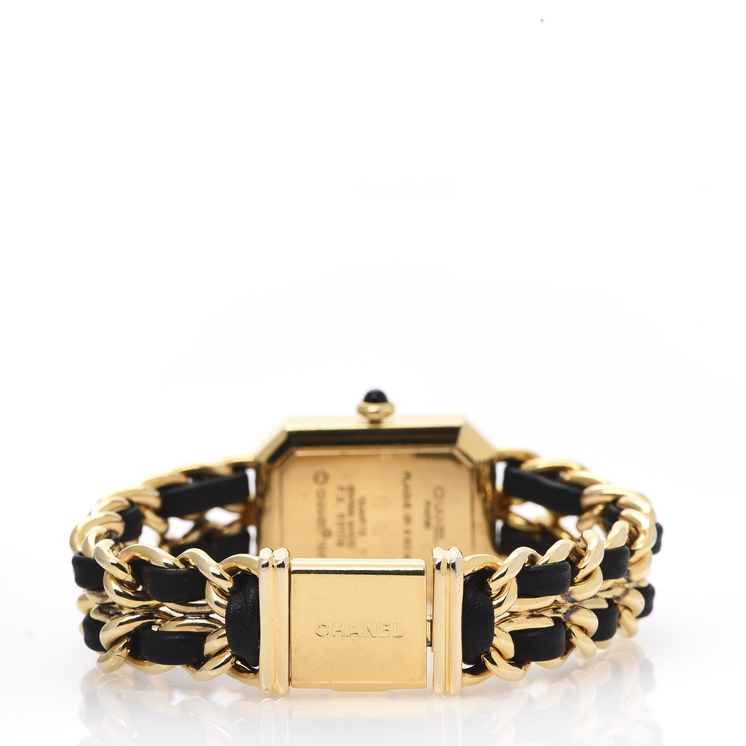 Chanel Stainless Steel Lambskin 20mm Chain Premiere Quartz Watch Gold M 4 of 7