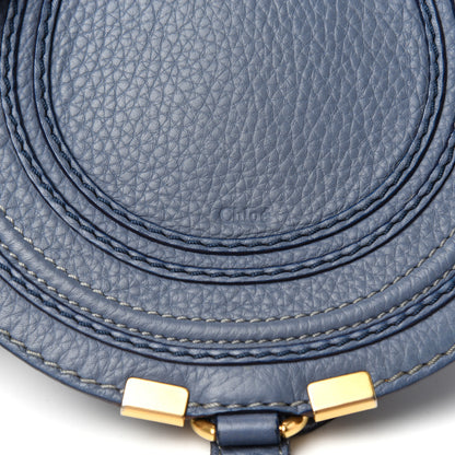 Chloe Calfskin Mini Marcie Round Crossbody Bag Street Blue 9 of 9