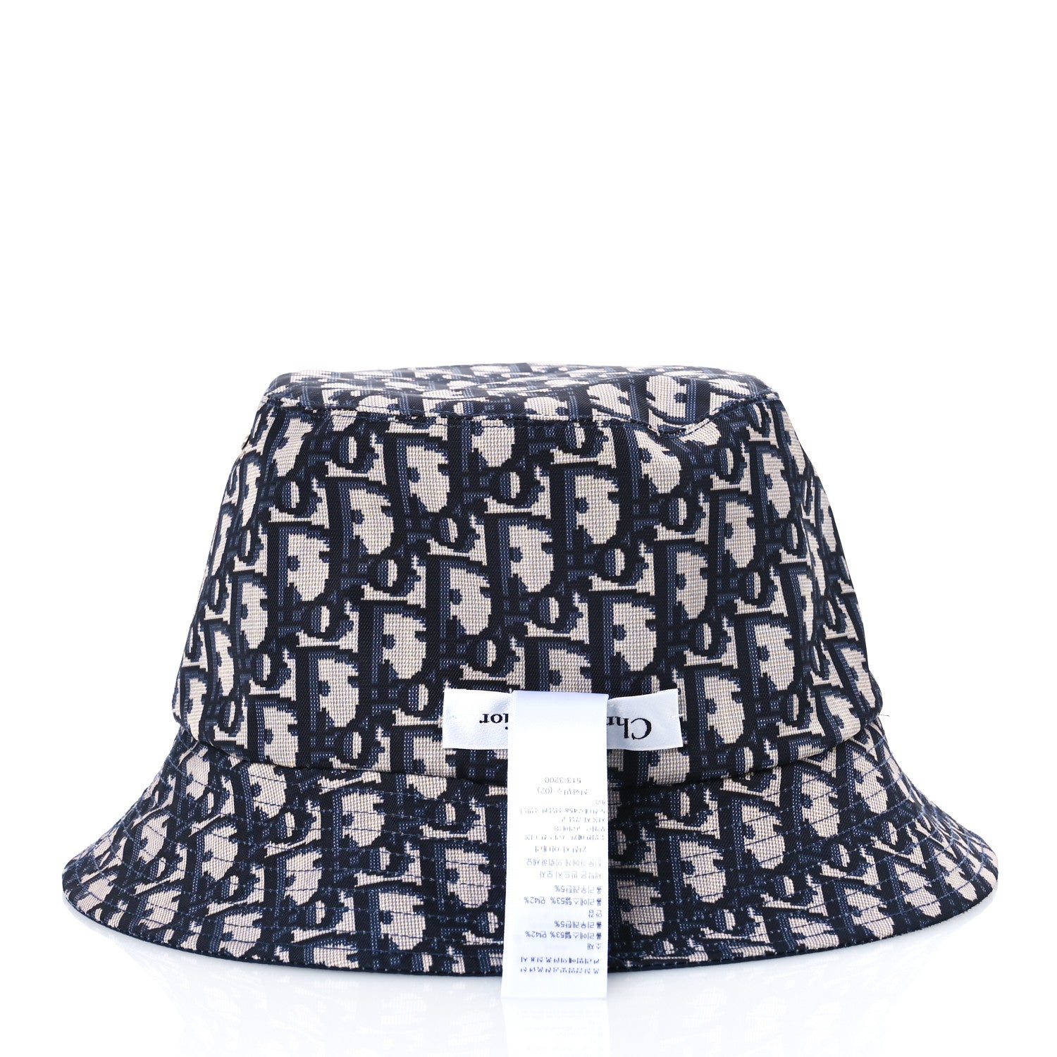 Christian Dior Oblique Reversible Teddy-D Brim Bucket Hat 59 Blue 11 of 14
