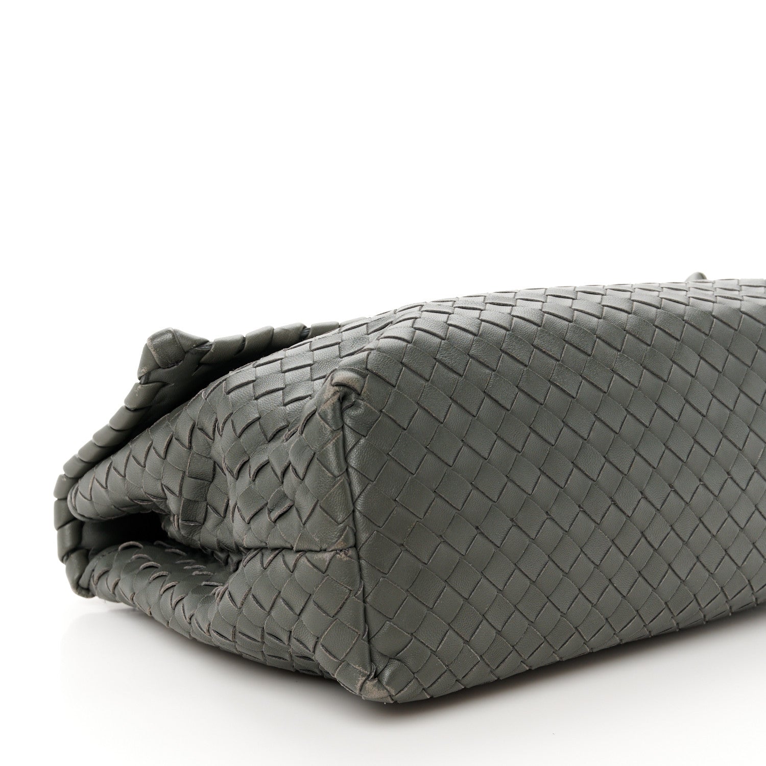 Bottega Veneta Nappa Intrecciato Olimpia Shoulder Bag Steel 11 of 15