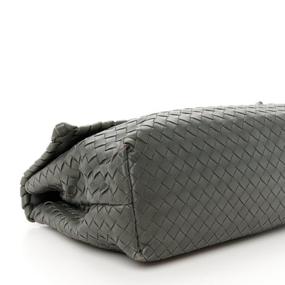 Bottega Veneta Nappa Intrecciato Olimpia Shoulder Bag Steel 11 of 15