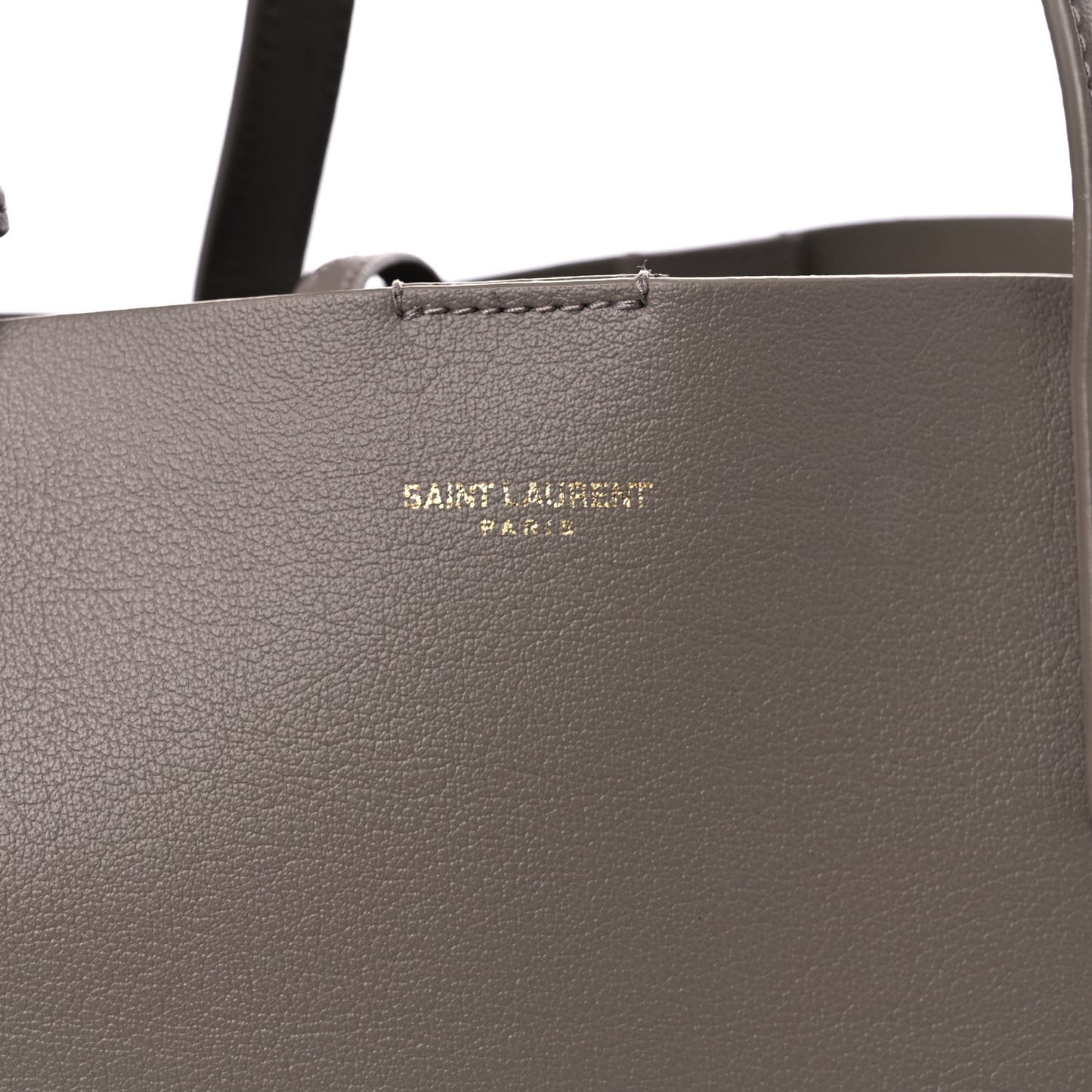 Calfskin Large Shopping Tote Dark Beige