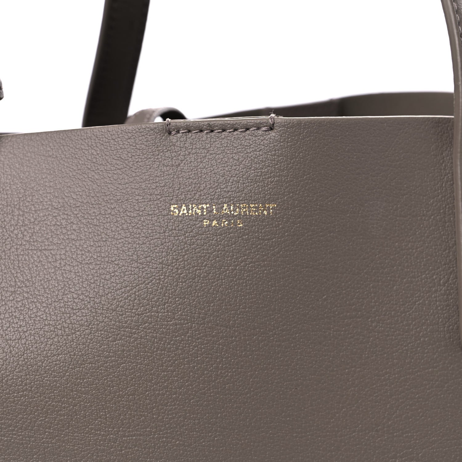 Saint Laurent Calfskin Large Shopping Tote Dark Beige 15 of 16