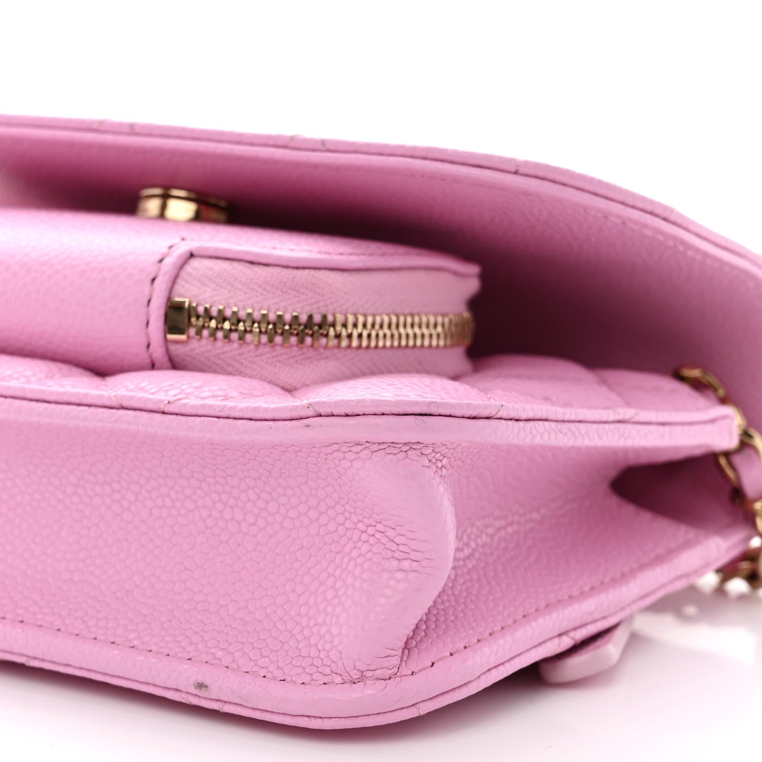Chanel Caviar Quilted Business Affinity Clutch With Chain Flap Lilac 11 of 12
