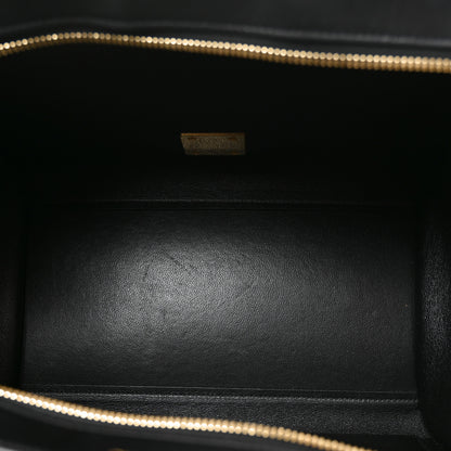 Celine Bullhide Calfskin Nubuck Small Tri-Color Trapeze Coffee 5 of 9
