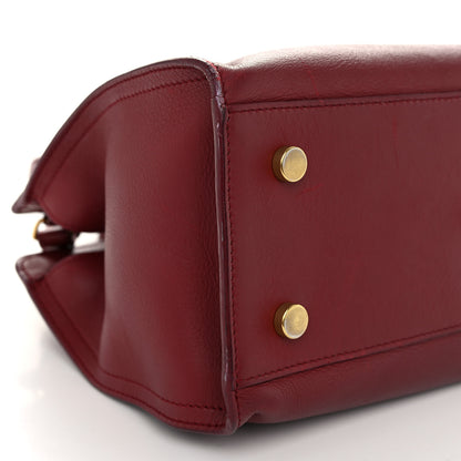Saint Laurent Calfskin Monogram Baby Downtown Cabas Bordeaux 8 of 13