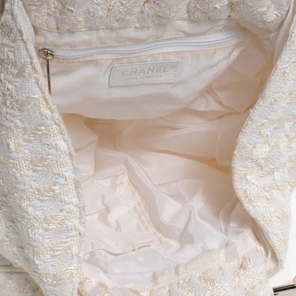 Chanel Tweed Boucle Knitting Bag Ivory 6 of 8