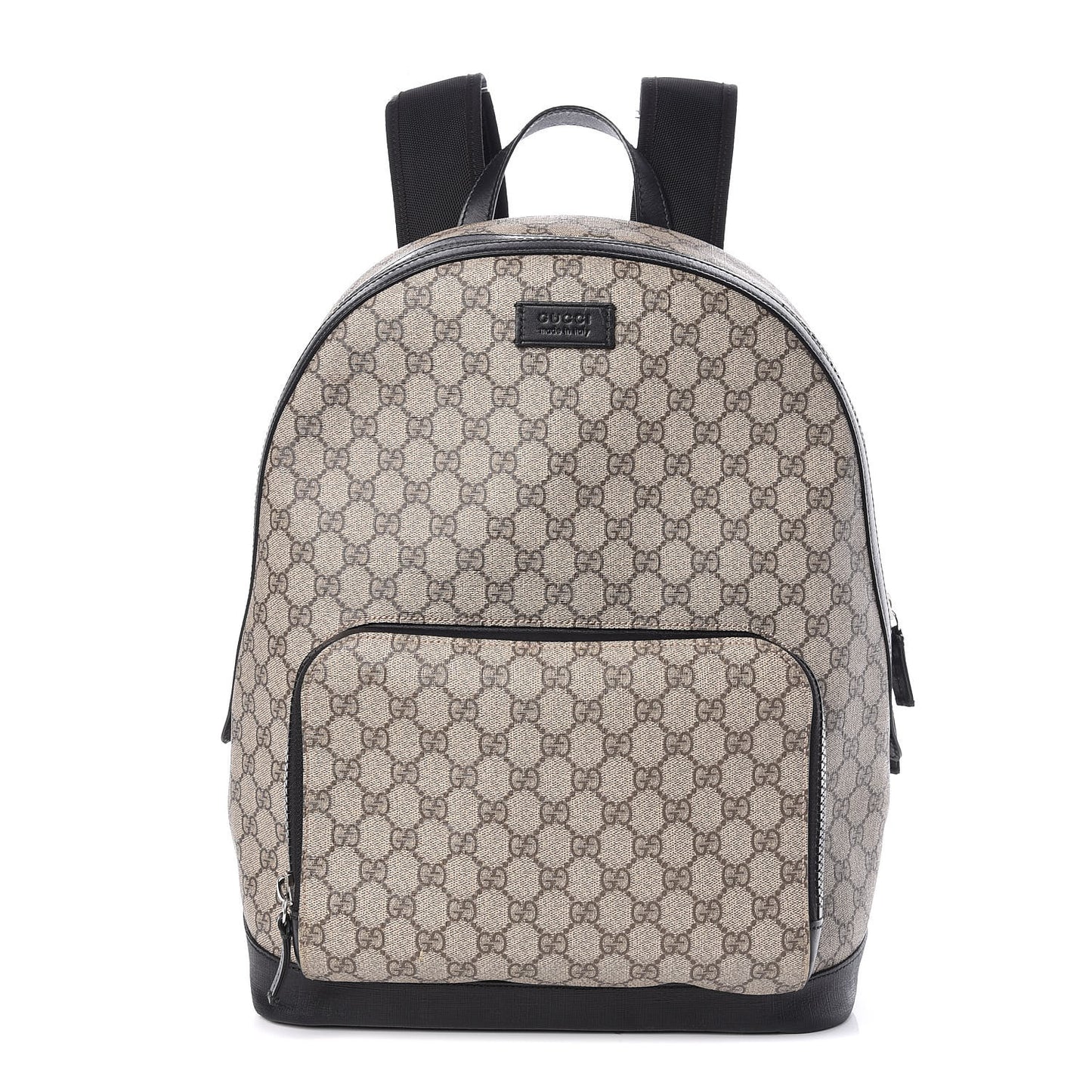 GG Supreme Monogram Medium Backpack Black