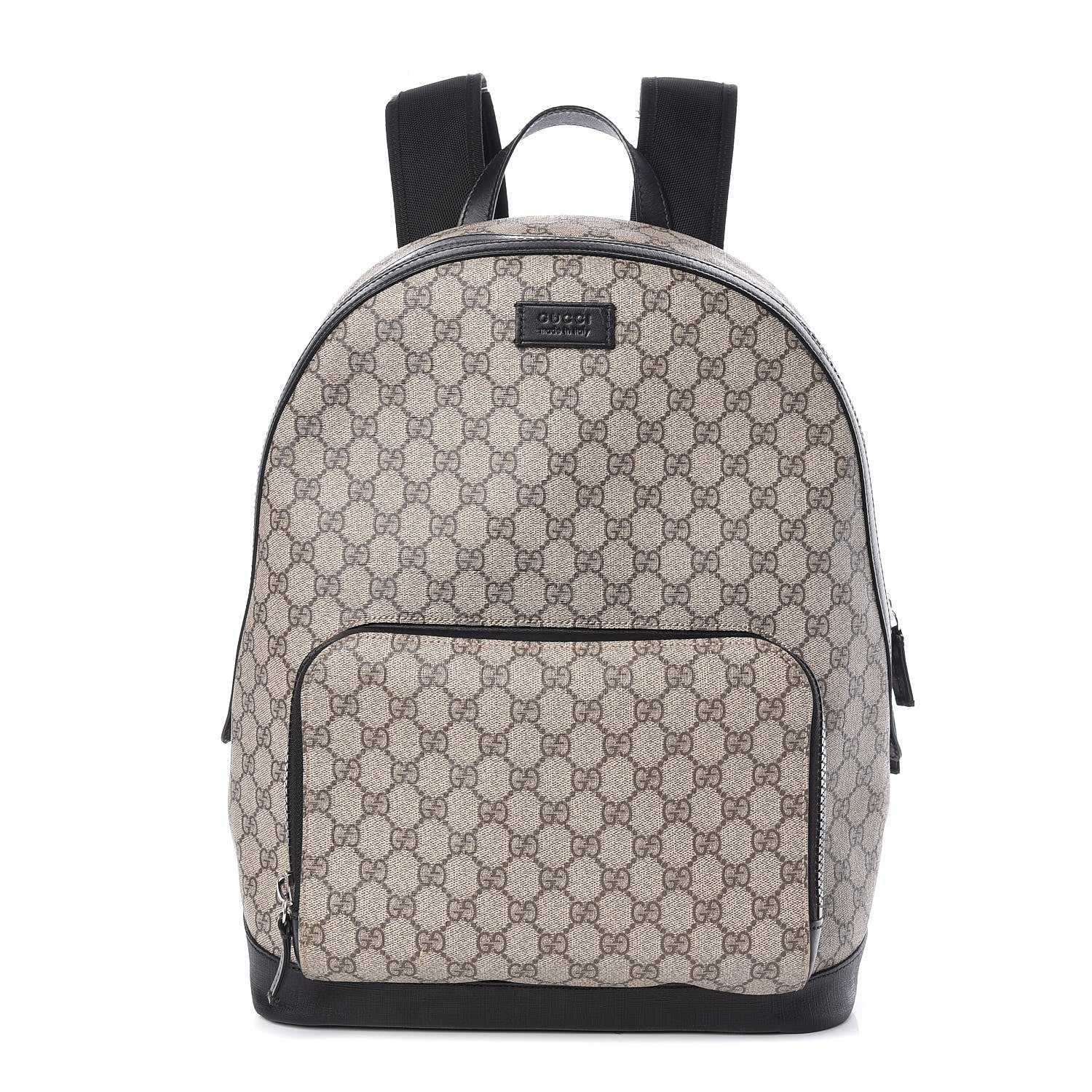 Gucci GG Supreme Monogram Medium Backpack Black 1 of 13