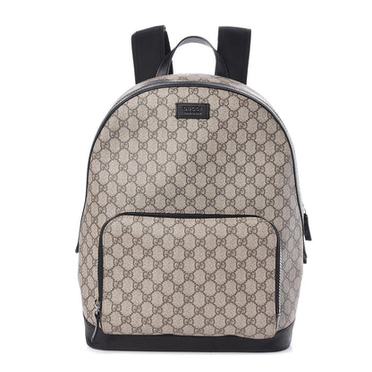 Gucci GG Supreme Monogram Medium Backpack Black 1 of 13