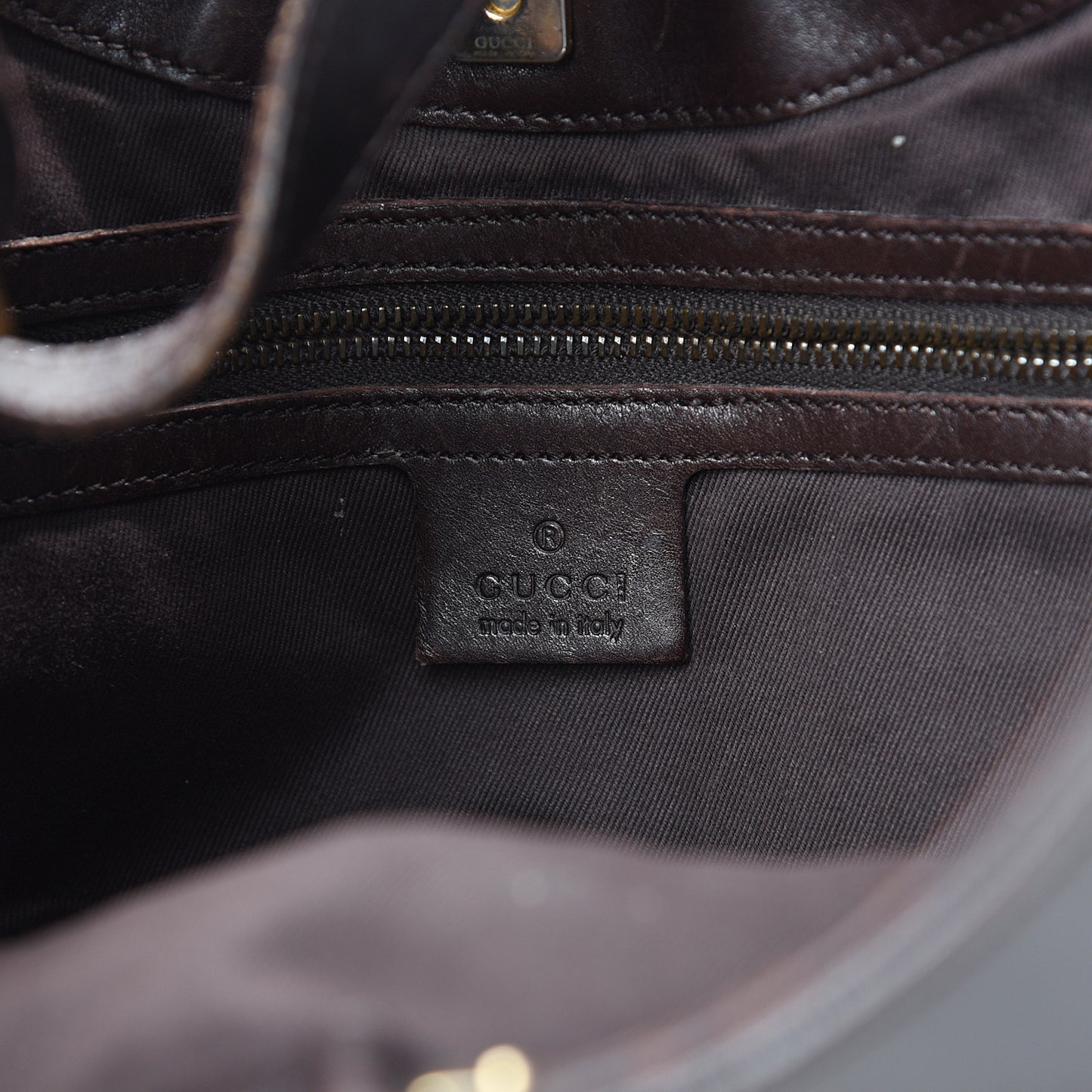 Monogram Half Moon Hobo Dark Brown