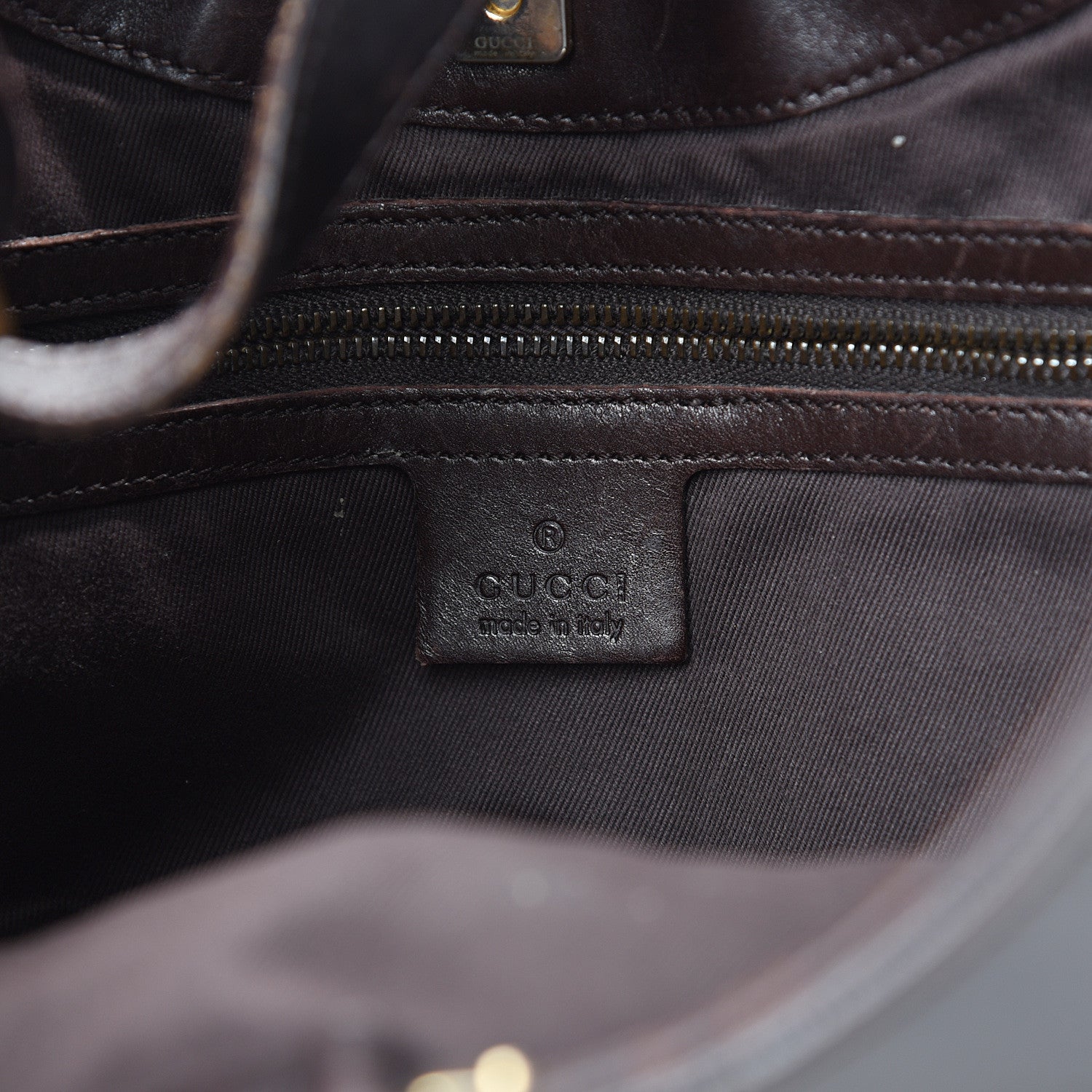 Gucci Monogram Half Moon Hobo Dark Brown 5 of 20