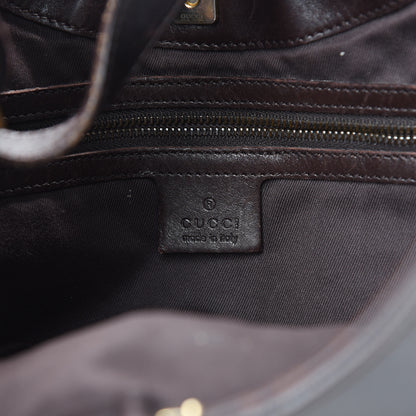 Gucci Monogram Half Moon Hobo Dark Brown 5 of 20