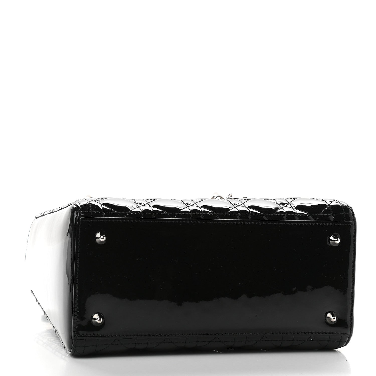 Christian Dior Patent Cannage Medium Lady Dior Black 4 of 9