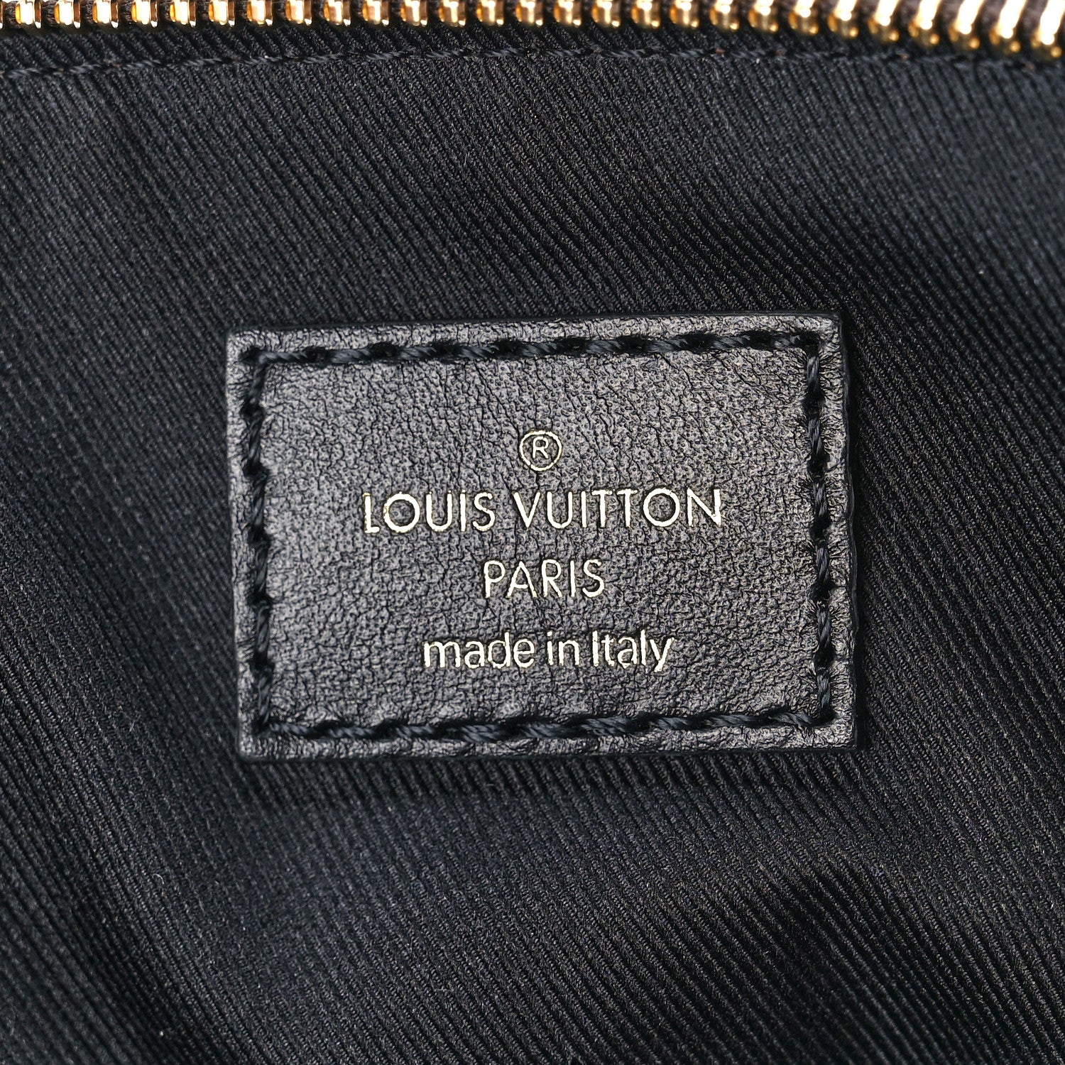 Louis Vuitton Damier Ebene Odeon Tote MM Black 5 of 9