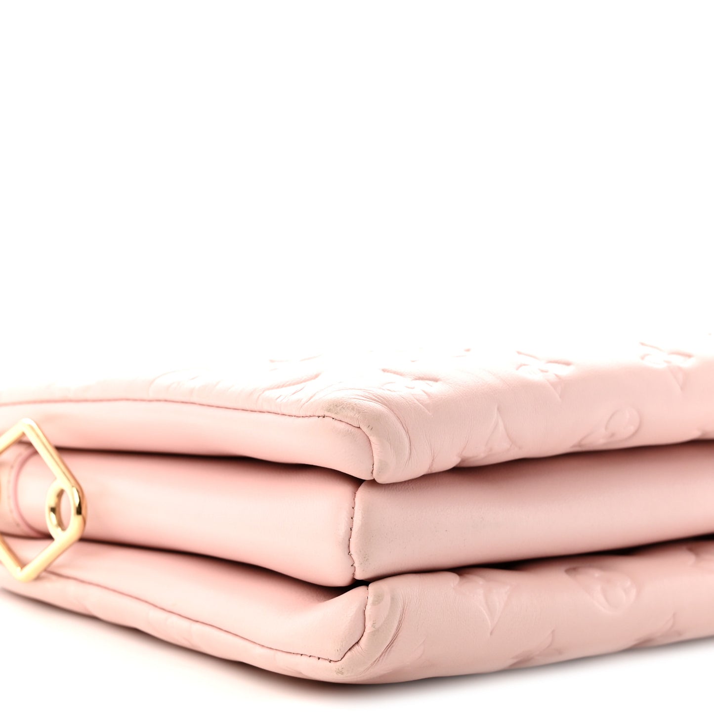 Lambskin Embossed Monogram Coussin PM Rose