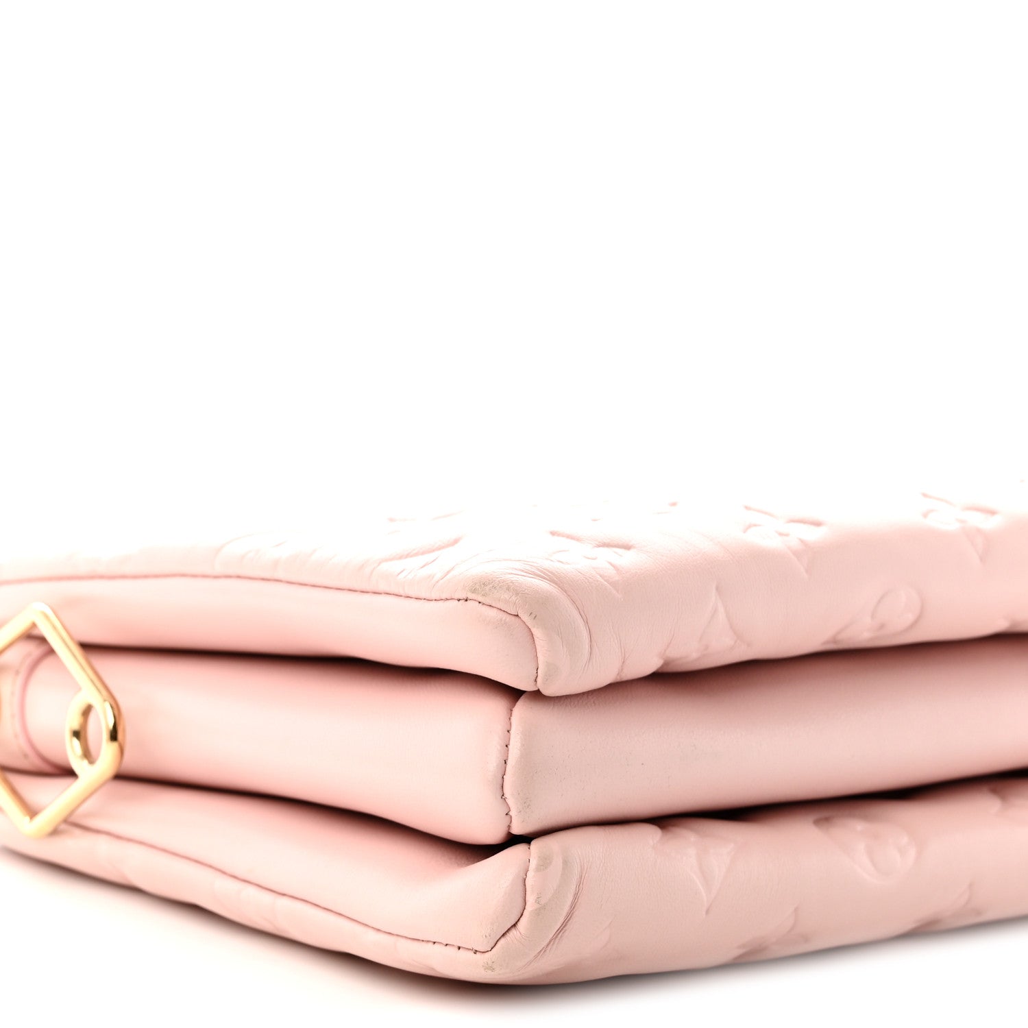 Louis Vuitton Lambskin Embossed Monogram Coussin PM Rose 8 of 11