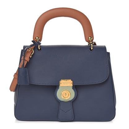 Burberry Trench Calfskin Medium DK88 Top Handle Bag Ink Blue 1 of 10
