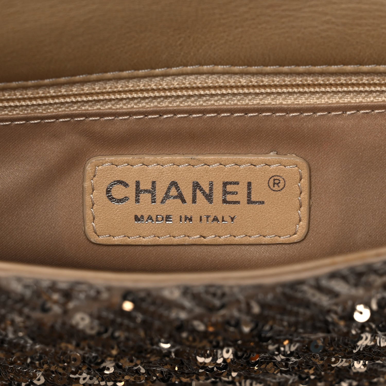 Chanel Sequin Quilted Medium Single Flap Gold 5 of 10