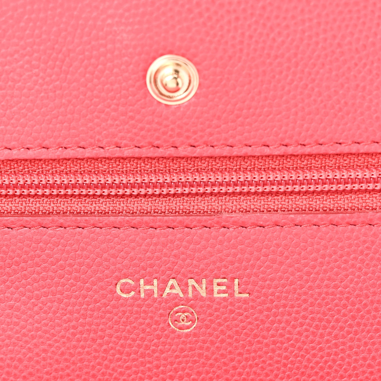 Chanel Caviar Quilted Wallet on Chain WOC Pink 6 of 10