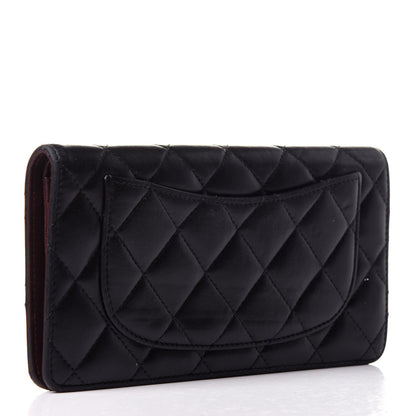 Chanel Lambskin Quilted Yen Wallet Black 3 of 15