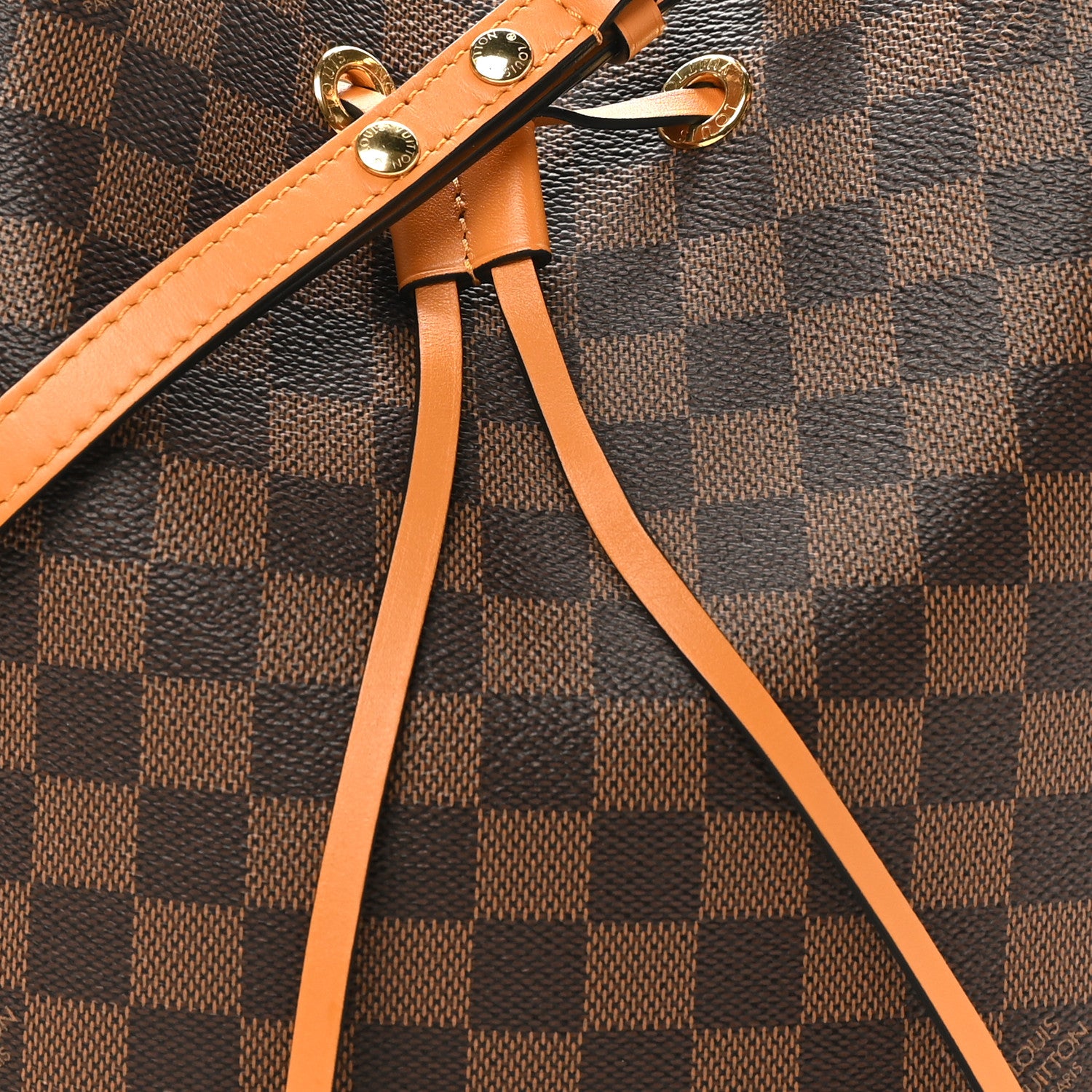 Louis Vuitton Damier Ebene Neonoe MM Safran 8 of 10