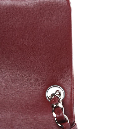Chanel Lambskin Quilted Mini Square Flap Burgundy 11 of 12