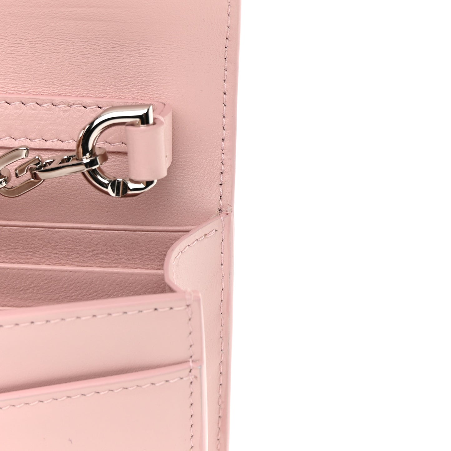 Box Calfskin 4G Wallet on Chain Pale Pink