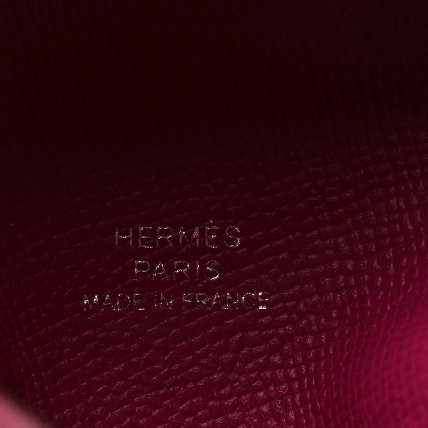 Hermes Madame Calfskin Bastia Coin Purse Rose Pourpre 6 of 8