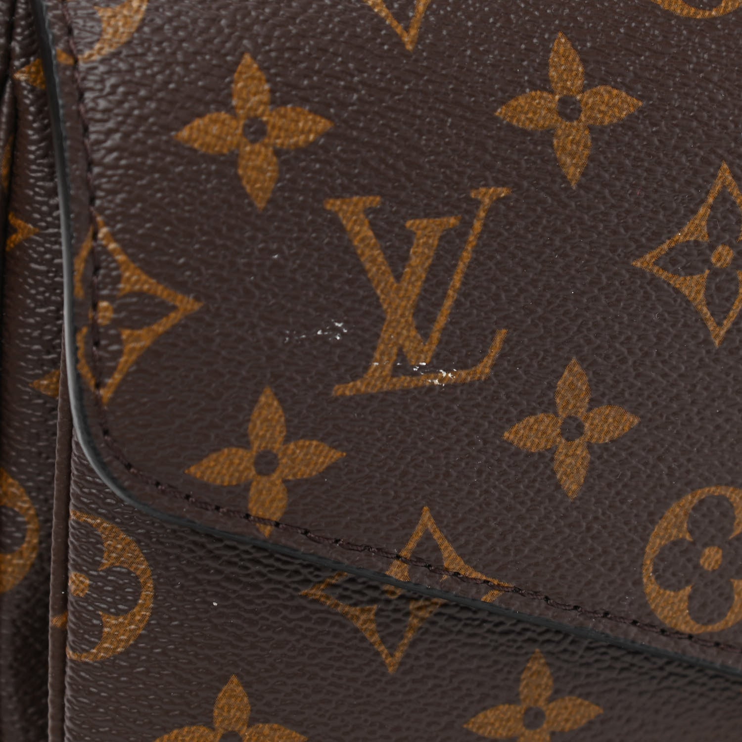 Louis Vuitton Monogram Braided Pochette Metis Creme Beige 9 of 9