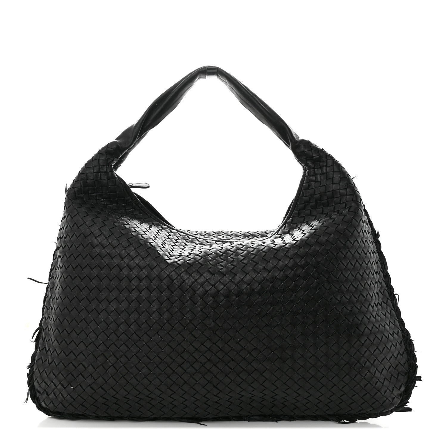 Bottega Veneta Nappa Intrecciato Fuzzy Maxi Veneta Hobo Black 1 of 11