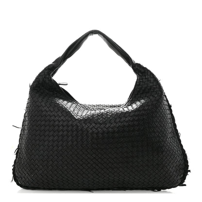 Bottega Veneta Nappa Intrecciato Fuzzy Maxi Veneta Hobo Black 1 of 11