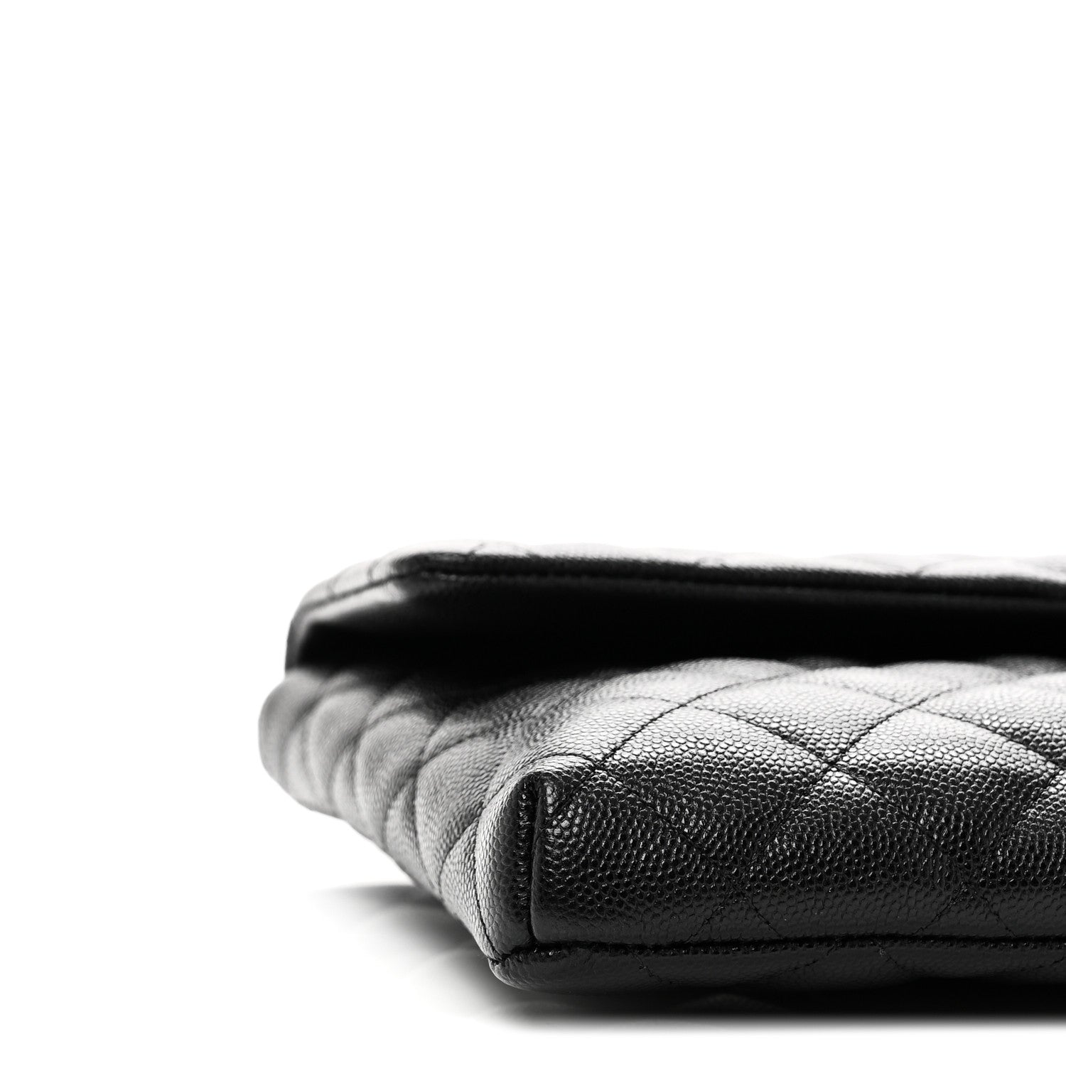 Chanel Caviar Quilted Flap Clutch Black 10 of 10
