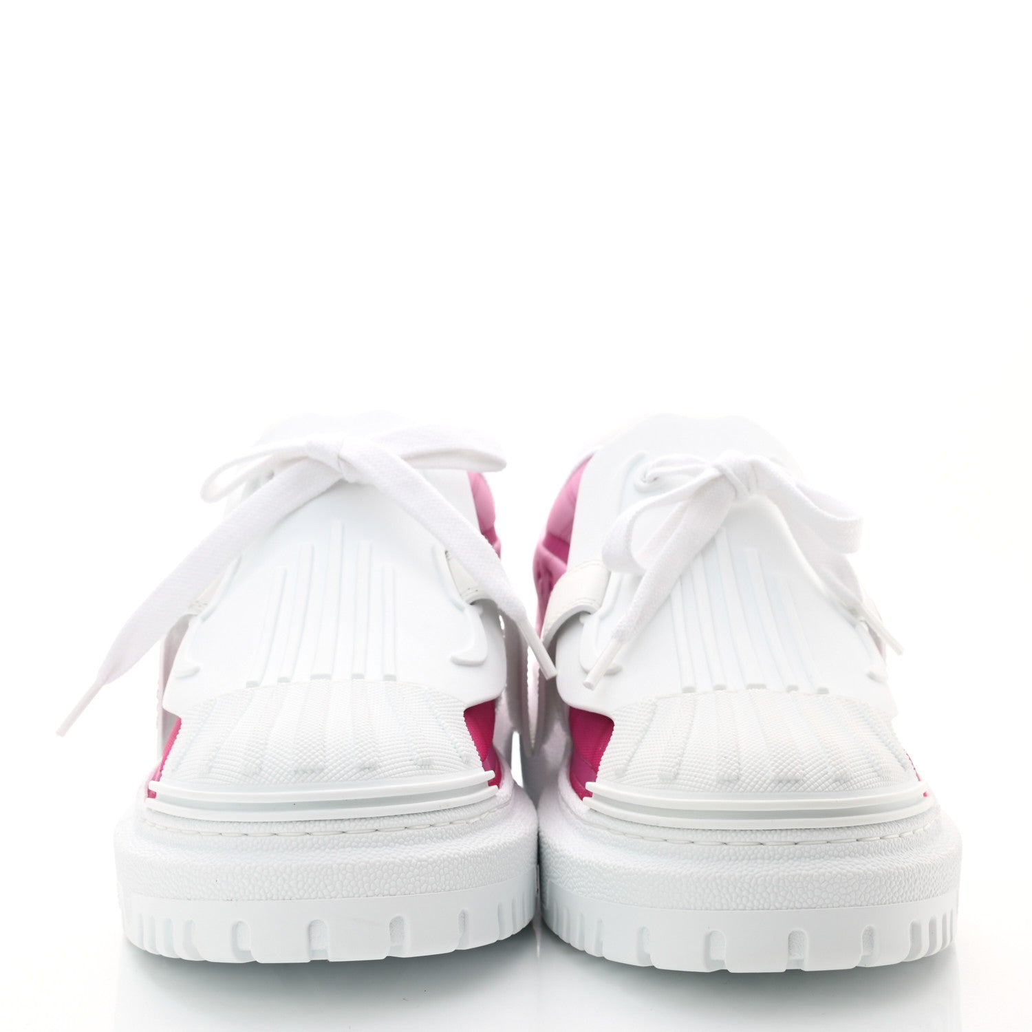 Christian Dior Reflective Fabric Shaded Dior-ID Platform Sneakers 38.5 Raspberry 2 of 8