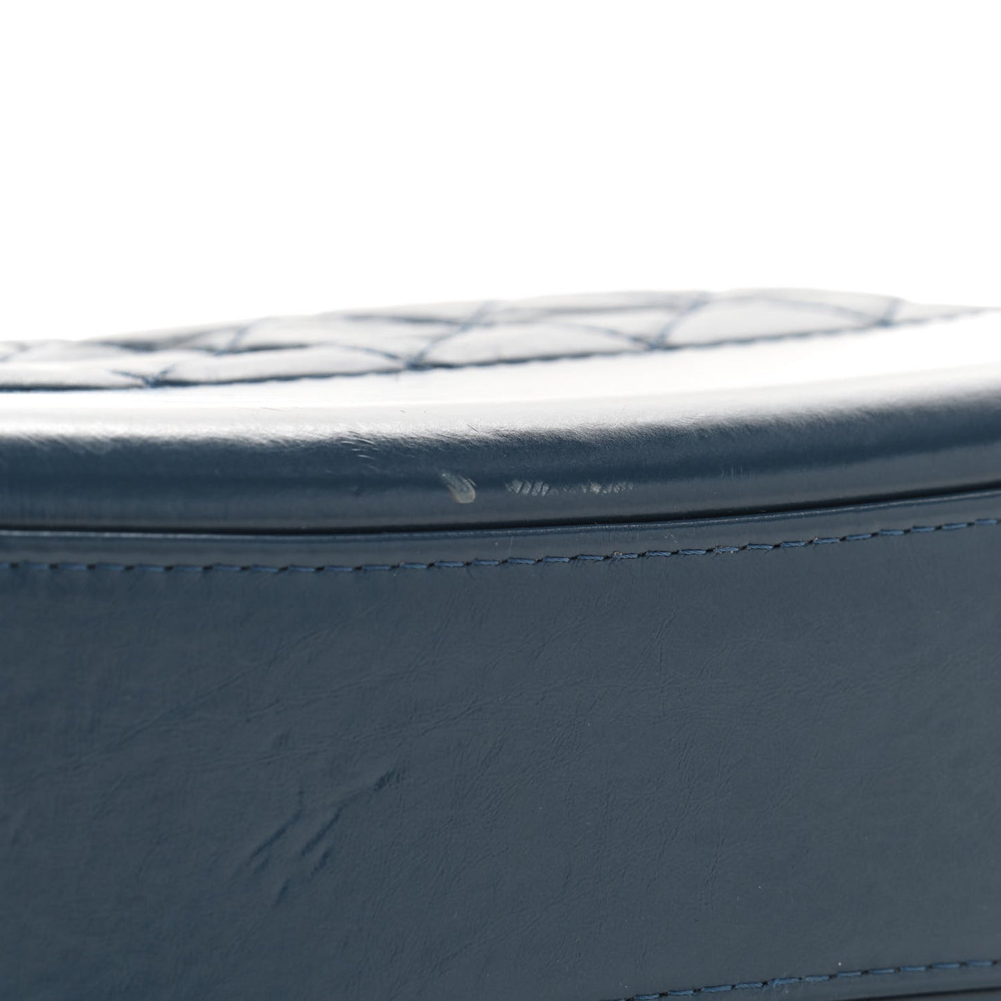 Aged Calfskin Quilted Medium Gabrielle Hobo Blue
