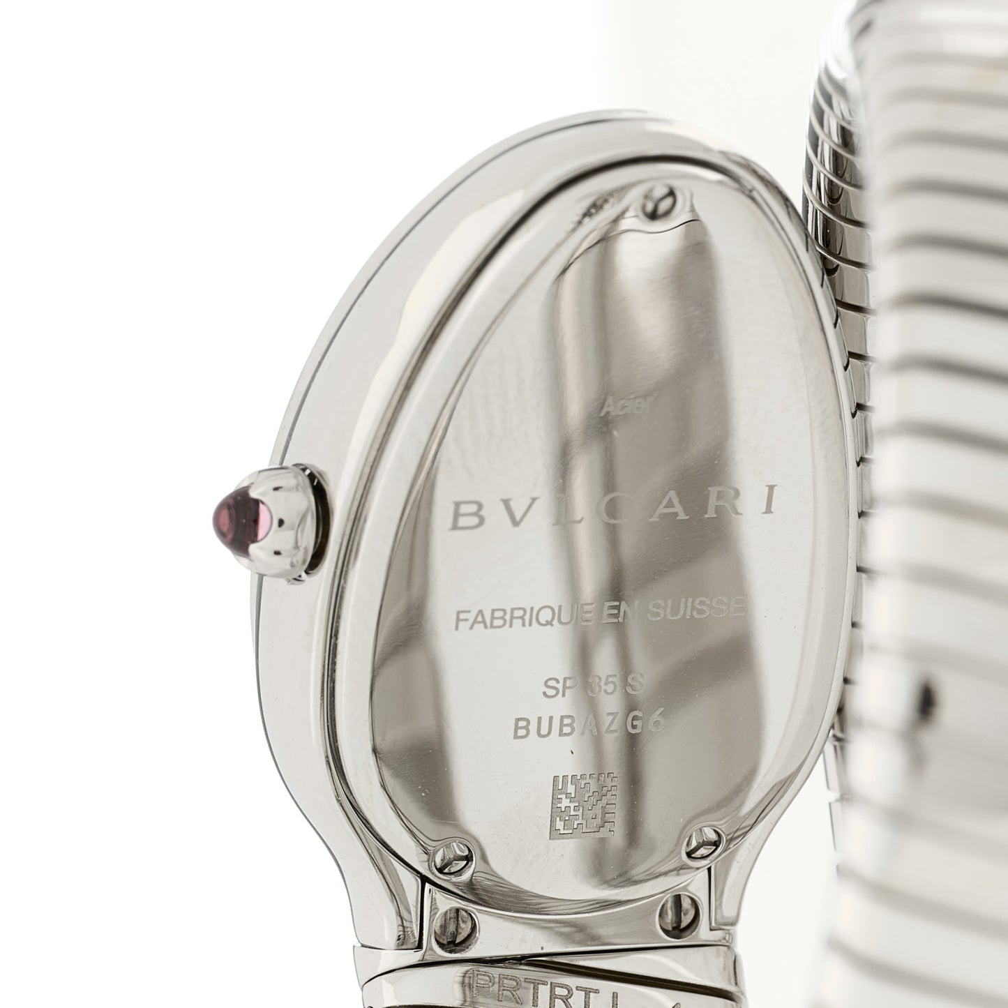 Stainless Steel Diamond Bezel 35mm Serpenti Tubogas Quartz Watch