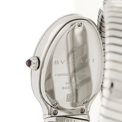 Bulgari Stainless Steel Diamond Bezel 35mm Serpenti Tubogas Quartz Watch 4 of 5