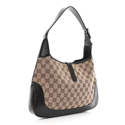 Gucci Monogram Web Jackie O Hobo Dark Brown 3 of 12