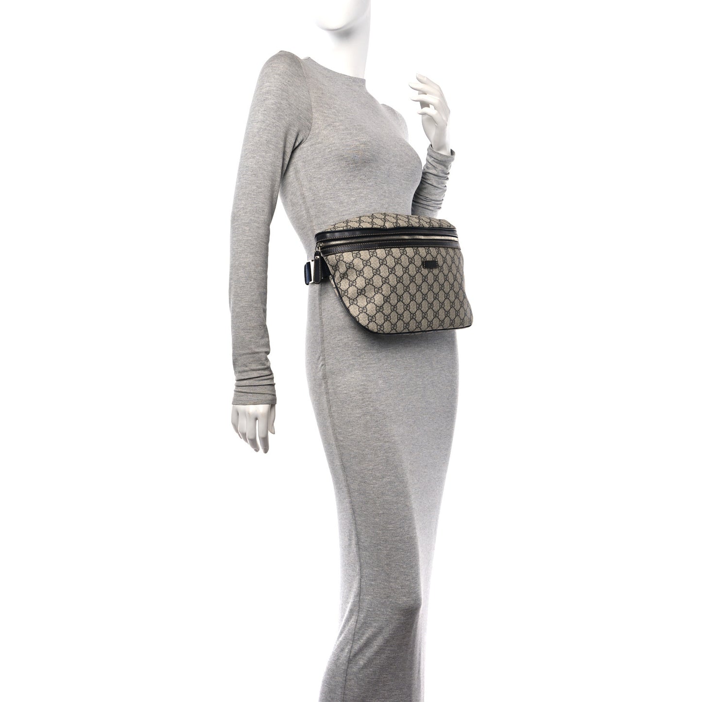 GG Supreme Monogram Belt Bag Navy