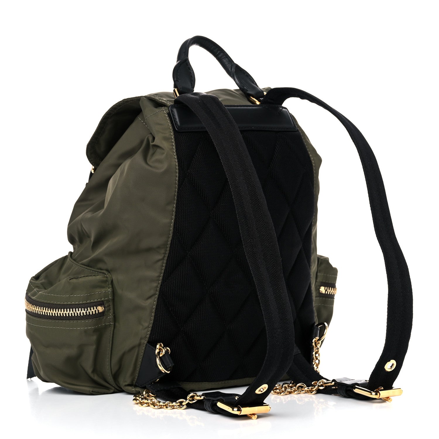 Burberry Nylon Medium Rucksack Backpack Canvas Green 2 of 11