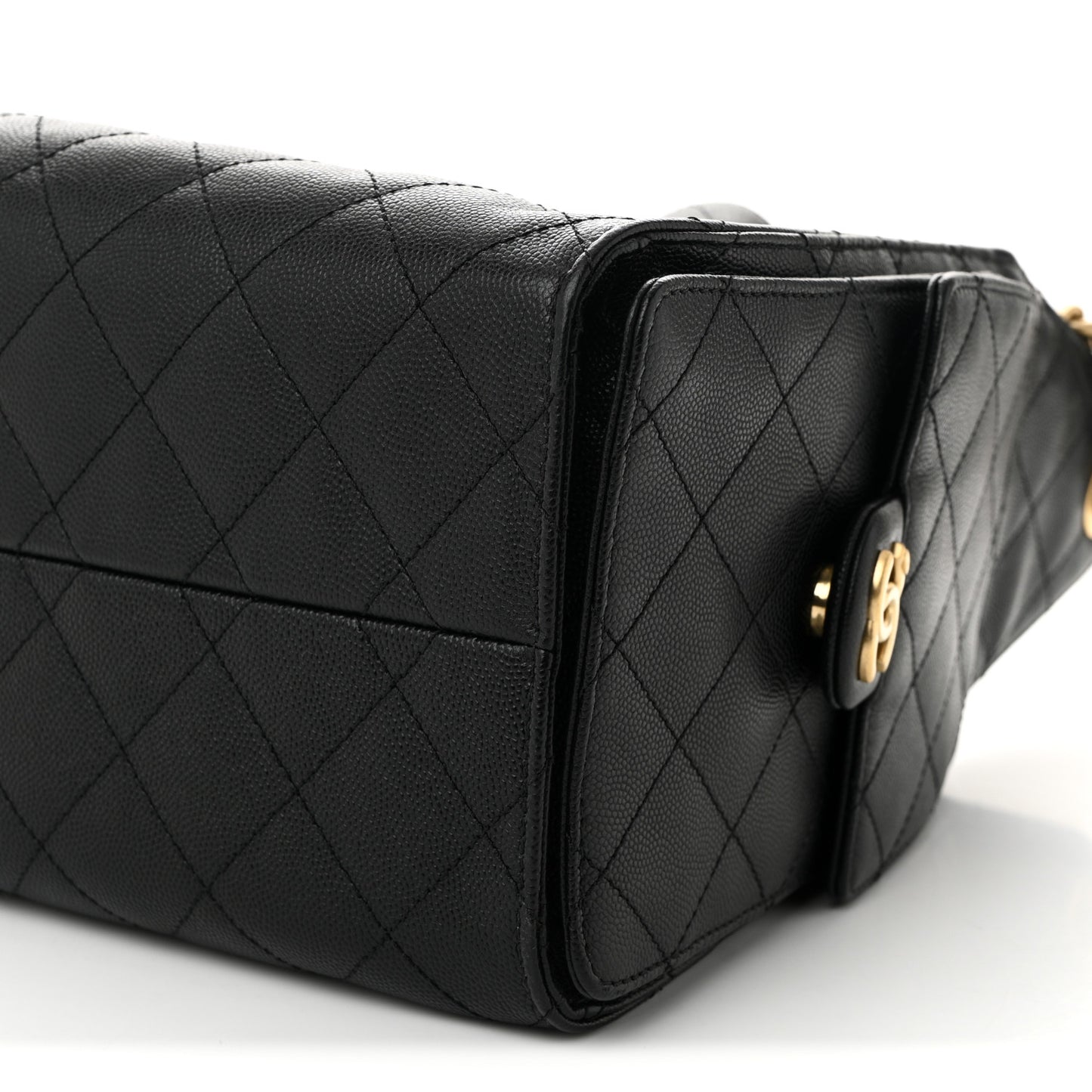 Caviar Quilted Small Chanel 25 Handbag Black