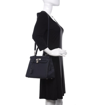 Hermes Togo Kelly Retourne 28 Bleu Nuit 2 of 10