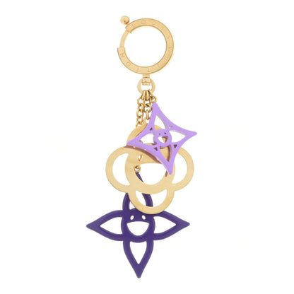 Louis Vuitton Brass Enamel Cosmic Blossom Bag Charm Violet 1 of 3