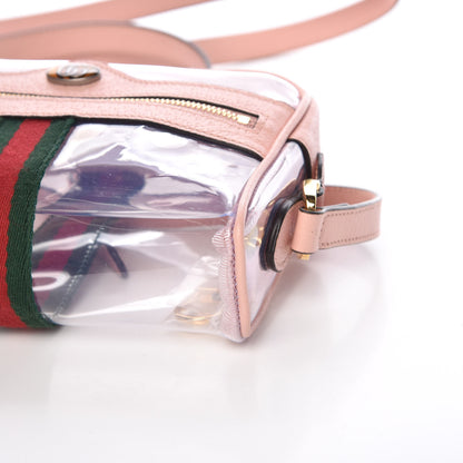 Gucci Vinyl Web Mini Ophidia Transparent Shoulder Bag Perfect Pink 8 of 8