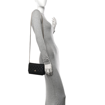 Chanel Caviar Quilted Wallet On Chain WOC Black 2 of 12