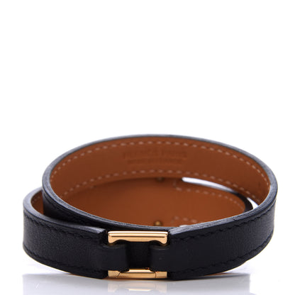 Hermes Swift O'Kelly Double Tour Bracelet T3 Black 3 of 6