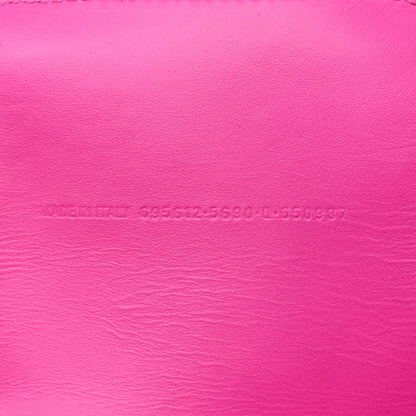 Balenciaga Nylon Lambskin Woven Small Ibiza Basket With Strap Lipstick Pink 8 of 11