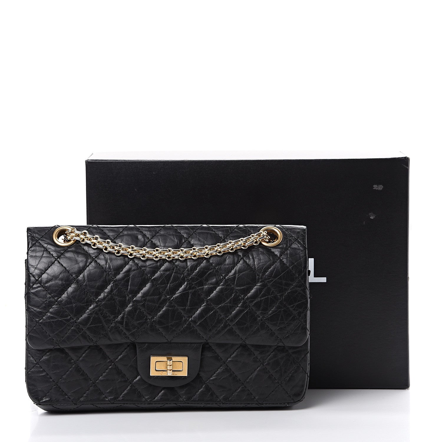 Chanel Aged Calfskin 50th Anniversary 2.55 Reissue 225 Flap Black 11 of 11